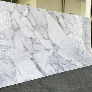 Lámina de <span class=keywords><strong>PVC</strong></span> con Efecto Mármol, Panel de Pared de <span class=keywords><strong>PVC</strong></span>, Láminas de <span class=keywords><strong>PVC</strong></span> con Relieve de Roca para Decoración de Paredes - Product Image 3