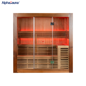Sauna Finn traditionnel de luxe haut de gamme de bonne qualité avec poêle 6KW en option - Product Image 4