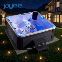 Bain à remous extérieur pour maison et villa, bain à remous carré pour 5 personnes, spa de massage très vendu, JOYEE, spa en acrylique