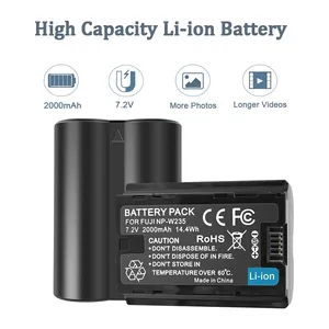 FUJIFILM-Baterías digitales para GFX 100S GFX 50S II, batería de 2000mAh y 7,2 V, batería de V, modelo <span class=keywords><strong>W235</strong></span>, para la serie GFX S II, de la serie 2, 2, 2, 2, 2, 2, 2, 2, 2, 2, 2, 2, 3, 4, 4 - Product Image 4