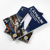 Impression de catalogue de magazine personnalisé A4 avec couverture souple, reliure parfaite et finition brillante
