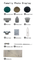 Brosse de nettoyage électrique multifonctionnelle en plastique pour sols, sans fil, portable, IP67, écologique