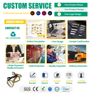 MZhardware collier de chien professionnel boucle en métal de haute qualité matériel de collier pour animaux de compagnie réglable 6 pièces/ensemble sac spécial - Product Image 6