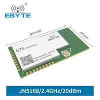 Ebyte-Módulo inalámbrico ODM, 1km, interfaz de E/S, bajo consumo de energía, 20dBm, 2,4 GHz, JN5168, Chip ZigBee