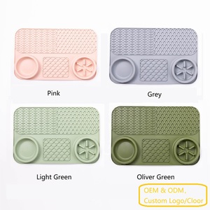 UniLink OEM and ODM 3 in 1 Silicone Slow Food <b>Pad</b> <b>Suction</b> Cup Non-slip Anti-choking Rectangular Pet Lick <b>Pad</b> - Product Image 1