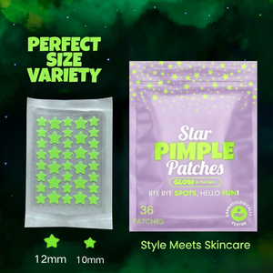 แผ่นแปะสิวเรืองแสงในที่มืด Overnight <span class=keywords><strong>Glow</strong></span> in the Dark Star Hydrocolloid Pimple Patch แผ่นแปะสิวน่ารัก รับผลิตแบบ OEM ขายส่ง - Product Image 2