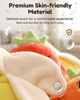 Fruit Inductie Metronoom Schattig Zacht Muziek Ritme Piano Beat Interactief Fruit Muzikaal Pluche Speelgoed Sensor Banaan Aardbei Pluche