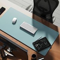 Tapis de Bureau Sur Mesure Usine, Double Face, Imperméable, Antidérapant, en PVC et Cuir PU – Protecteur de Bureau, Sous-main, Tapis de Souris