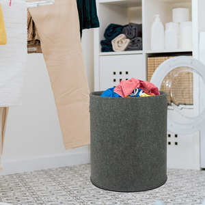 Eco <span class=keywords><strong>feltro</strong></span> pieghevole cesto biancheria pesante cesto biancheria per vestiti giocattoli personalizzati - Product Image 3