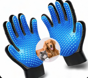 Professional Double Hand Grooming Glove <b>Brush</b> Set for Cats Dogs and Small Animals Soft Silicone <b>Pet</b> Hair Remover for Loose Fur - Product Image 2