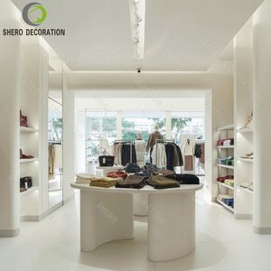 Ideas de decoración para tiendas de ropa modernas: expositor de ropa metálico, soporte de ropa personalizado y duradero para prendas. - Product Image 3