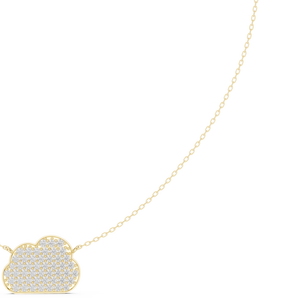 Collier de haute qualité avec pendentif nuage pavé de diamants, collier stationnaire pour femmes tendance, bijoux disponibles à prix de gros - Product Image 1