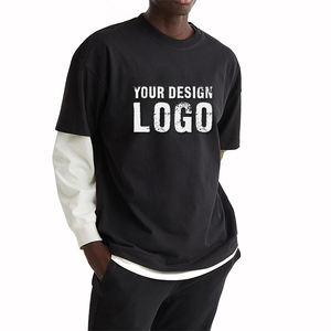 T-shirt pour homme à manches courtes, ample, sport, décontracté, col ras du cou, surdimensionné, vente en gros d'usine - Product Image 2