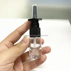 Bottiglia vuota per animali domestici ricaricabile bianca ambra trasparente da 10ml per nebulizzazione nasale flacone spray in plastica medicale 20ml 30ml 50m