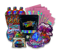 Vente flash à durée limitée sacs en mylar holographique à couleurs personnalisées sac d'emballage en plastique brillant en forme de bouteille pour aliments pour animaux de compagnie
