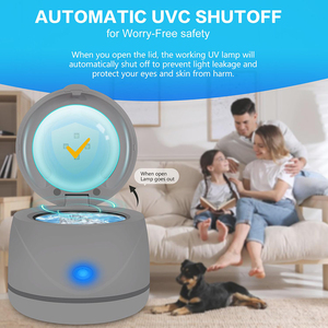 Nettoyeur de prothèses dentaires électrique domestique 45 kHz UV tactile, petit nettoyeur ultrasonique pour gouttières et têtes de brosses à dents - Product Image 3