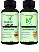 Complexe de magnésium OEM 1000 mg, complément alimentaire pour adultes - Soutien musculaire et osseux, 90 capsules/flacon