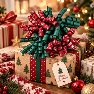 Lazo de Regalo Rizado Navideño, Listo para Venta al por Menor, Procedente de Vietnam, con Certificaciones BSCI, SMETA, GRS y OEKO-TEX, para Minoristas de EE. UU. - Product Image 3