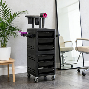 Carrito de Almacenamiento Profesional Moderno para Salón de Belleza con Ruedas Giratorias de 360 Grados, Material de Polipropileno, Carrito de Herramientas Duradero para Salón - Product Image 5