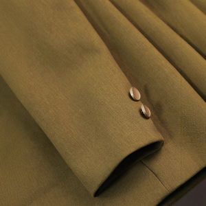 Women's <b>Blazer</b> Solid Color Polyester Worsted One <b>Button</b> Pocket Spring Autumn Casual Suit S M L XL - Product Image 5