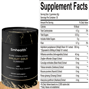 अश्वगंधा गोक्षरा अदरक-हिमलयन शिलजीत के साथ ओम/ओडम शिलजीत की खुराक - Product Image 3