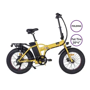 JOYKIE Bicicleta Eléctrica Plegable de 6 Velocidades, Freno de Disco, Bicicleta de Montaña Eléctrica de 250W, Neumático Ancho