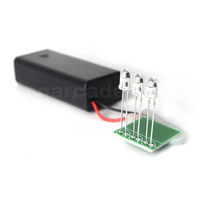 Pistolet de jeu USB Shuangqu avec 4 LED et capteur infrarouge pour jeux informatiques - Version filaire compatible pour résoudre les crises