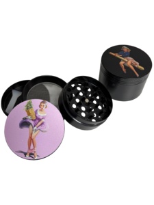 Round Zinc Alloy Manual Modern <b>Herb</b> <b>Grinder</b> 50mm with Full Printed Art Design for Accessory - Product Image 2