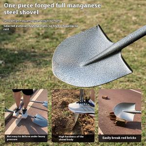 <span class=keywords><strong>Pelle</strong></span> <span class=keywords><strong>en</strong></span> acier métallique de type poignée D de haute qualité avec poignée avec plaques d'acier spéciales - Product Image 3