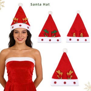 Chapeau <span class=keywords><strong>de</strong></span> Noël Luminaire 2026, Cadeaux <span class=keywords><strong>de</strong></span> Noël, Décorations <span class=keywords><strong>de</strong></span> Fête, Accessoires Photo, Imprimé Flocon <span class=keywords><strong>de</strong></span> Neige Multicolore Style Dessin Animé - Product Image 1