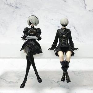 4 Styles 14CM Figurines Manga NieR Automata assises, Statues de dessin animé A2 2B 9S, Figurines PVC sexy de filles, Figurines d'anime, Jouets cadeaux - Product Image 3