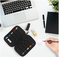 Étui pour clés USB 10 emplacements, étui de rangement USB, support pour clé USB, pochette pour clé mémoire, organisateur technologique, bureau, voyage