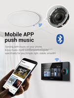 8 InchTuya Bluetooth WiFi con Zigbee Gateway amplificador de pared Panel de Control de hogar inteligente Control de música y luz de fondo para el hogar