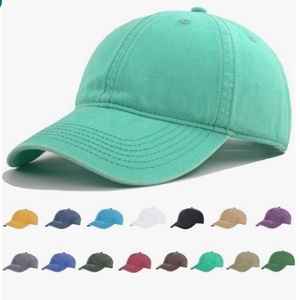 Washed Cotton Plain Baseball Caps Adjustable Unstructured Soft Blank Casual Dad Ball <b>Hats</b> for Men Women - Product Image 6