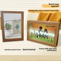 Kit DIY Veilleuse Tulipe à Fixation Murale Sinyore Yhy, Matériau Jaspe de Forme Libre pour Décoration Artisanale Créant une Ambiance Romantique