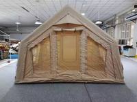 Grande tente de glamping gonflable 3000 mm en tissu Oxford imperméable, ouverture automatique rapide, abri extérieur écologique, fabricant