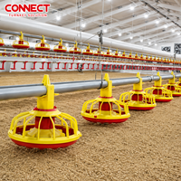 Éleveur industriel automatique de pondeuses d'œufs de volaille Système de ligne de production d'installations d'élevage de poulets de chair pour bâtiment de ferme de poulet