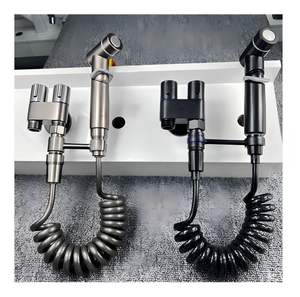 Pistolet <span class=keywords><strong>de</strong></span> pulvérisation WC noir moderne, accessoire <span class=keywords><strong>de</strong></span> salle <span class=keywords><strong>de</strong></span> bain, douchette musulmane portative, <span class=keywords><strong>ensemble</strong></span> <span class=keywords><strong>de</strong></span> pulvérisation pour bidet Shattaf - Product Image 3