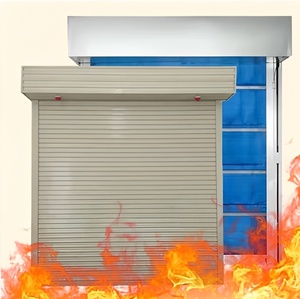 Puerta enrollable resistente al fuego Cortina de humo de tela inorgánica de alto rendimiento Obturador enrollable contra incendios - Product Image 6