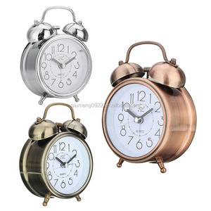 <strong>Clock</strong> Bedside Table Retro <strong>Clocks</strong> Home Decor Vintage <strong>Alarm</strong> <strong>Clocks</strong> Classic Silent Double Bells Quartz Movement <strong>Alarm</strong>