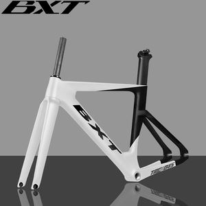 Telaio BXT in carbonio per bici da pista, telaio in fibra BSA per bici da corsa, telaio per bici a scatto fisso 120*9mm con forcellino posteriore, ricambi per biciclette - Product Image 1