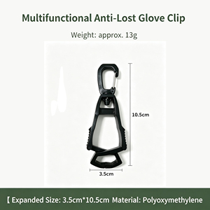 Guantes de Seguridad de Plástico POM SCQP con Clip Antipérdida, Hebilla de Sujeción Antideslizante para Construcción, Gancho para Sujetar Guantes - Product Image 4