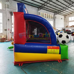 Juego de portería inflable interactiva 4 en 1 para deportes múltiples, para eventos en interiores o exteriores, fiestas, juegos inflables - Product Image 4