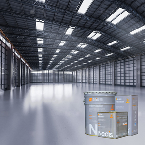 Peinture époxy pour sols en sable blanc haute résistance, résistante à l'usure, bon marché, conforme aux normes nationales, pour parking, garage, atelier, usine - Product Image 1