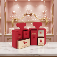 Boîte Cadeau Écologique de Haute Qualité à Embossage 6 Jours, Vide, en Carton, Calendrier de l'Avent Cosmétique avec Fermeture Magnétique pour Victoria's
