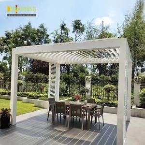 Pérgola de Aluminio con Motor y Techo de Láminas Ajustables, Precio de Fábrica - Product Image 4