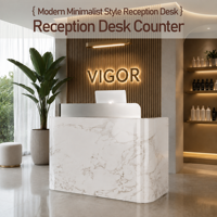 Nouveau comptoir de réception moderne et personnalisé pour salon de beauté, magasin de vêtements, bar, spa médical, clinique dentaire, bureau