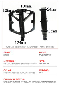 Pédales de vélo de montagne HG-O01 pour la vente en gros transfrontalière, pédales colorées en nylon haute résistance avec roulements lubrifiés <span class=keywords><strong>DU</strong></span> - Product Image 5