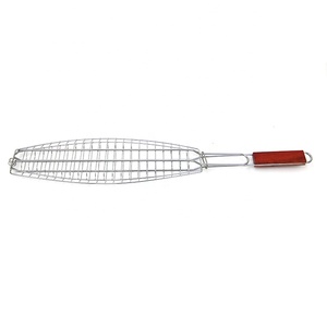 Nuevo producto Multifuncional Cocina al aire libre Parrilla antiadherente Red Parrilla de hierro fundido en forma de pez - Product Image 3