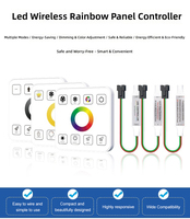 Contrôleur Mini RF Sans Fil Dimmable pour LED Effet Eau Courante (Simple/CCT/RGB) avec Fonction Cascade et Retour d'Eau à Arrêt Automatique